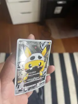 [LP] Raw Pretend Team Skull Pikachu 013/SM-P Special Holo Japanese Pokemon Card - Image 5