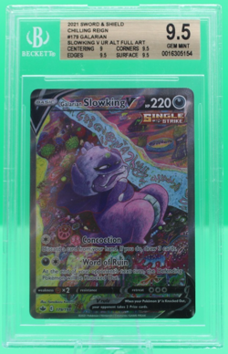 Galarian Slowking V 179/198 FA - Pokemon Chilling Reign BGS 9.5 - Image 1