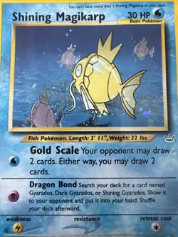 2001 POKEMON NEO REVELATION #66 SHINING MAGIKARP-HOLO PSA 1 - Image 4