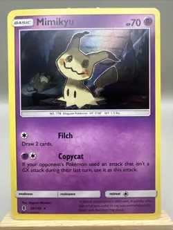Mimikyu Holo Rare SM - Guardians Rising 58/145 NM Pokemon TCG - Image 1