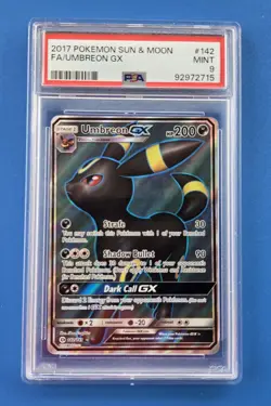 Umbreon GX 142/149 Ultra Rare Holo Pokemon TCG 2017 PSA 9 - Image 1