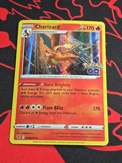 Pokemon TCG Charizard # 010/078 Reverse Holo Pokemon Go - Image 1