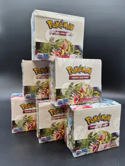 Lot of (6) Pokemon TCG Scarlet & Violet Booster Display Boxes Sealed - Image 1