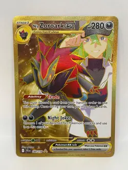N's Zoroark ex Hyper Rare Pokemon TCG Journey Together 189/159 - Image 1