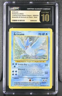 Articuno *CGC PRISTINE 10* Holo *Classic Collection* #9 * Pokemon - Image 1