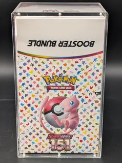 Pokemon 151 SV3.5 Booster Bundle Display Factory Sealed Case W/Acrylic Case - Image 1