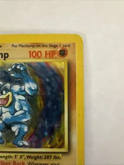 Pokemon TCG Machamp Base Set 8/102 Holo 1st Edition Holo Rare Jd - Image 3