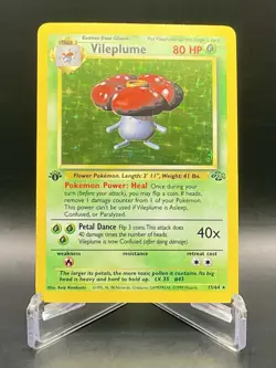 Vileplume 15/64 1st Edition Jungle (1999) Holo Rare Vintage WOTC Pokemon TCG - Image 1