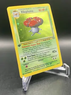 Vileplume 15/64 1st Edition Jungle (1999) Holo Rare Vintage WOTC Pokemon TCG - Image 3