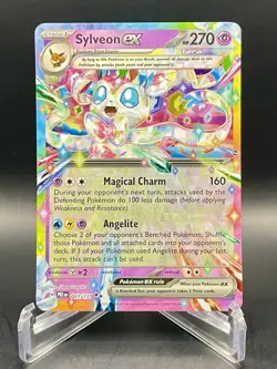 Sylveon ex 041/131 Prismatic Evolutions Double Rare Rainbow Holo Pokemon TCG NM - Image 1