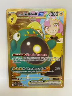 Iono's Bellibolt ex Hyper Rare Pokemon TCG Journey Together 188/159 - Image 1