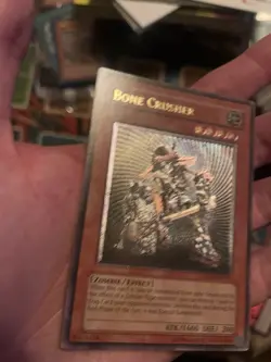 YUGIOH GREY PRINT Bone Crusher CRMS-EN083 Ultimate Rare Unlimited MP - Image 4