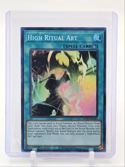 HIGH RITUAL ART 2022 YU-GI-OH! PHARAOH'S GODS 1ST ED SUPER RARE B Q5677 - Image 1