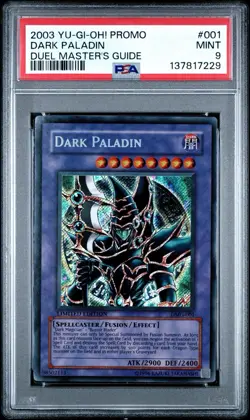 2003 Yu-Gi-Oh! Dark Paladin DMG-001 PSA 9 - Image 1