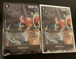 One Piece TCG Rebecca OP04-092 Winner Pack 2025 Vol. 2 x2 - Image 1