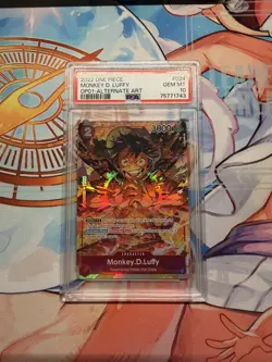 One Piece Monkey.D.Luffy Alt Art OP01-024 Romance Dawn English PSA 10 - Image 1