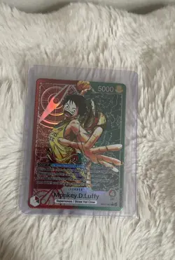 Monkey D Luffy OP13-001 Leader✨ Alt Fan Leakers One Piece Foil✨Proxy!! - Image 1
