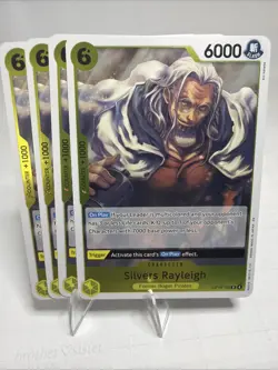 One Piece - Silvers Rayleigh Foil OP14-108 Playset (x4) - The Azure Sea's Seven - Image 1