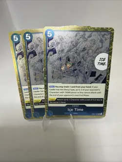 One Piece - Ice Time EB04-028 Foil Playset (x4) - The Azure Sea's Seven NM - Image 1