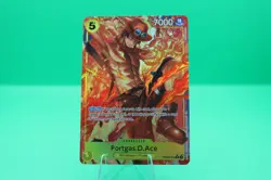 One Piece CCG: Portgas D Ace PRB02-018 Rare Alternate Art Holo Foil English NM - Image 1