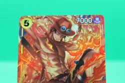 One Piece CCG: Portgas D Ace PRB02-018 Rare Alternate Art Holo Foil English NM - Image 2