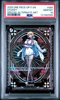 2025 One Piece A Fist of Divine Speed #OP07-085 Stussy ALT ART SP PSA 10 - Image 1