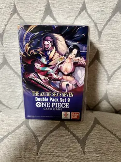 One Piece TCG: Double Pack Set 9 The Azure Sea's Seven - New Sealed - Image 1