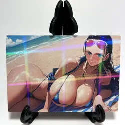 One Piece Nico Robin Sexy Bikini Anime Waifu Girl Doujin Goddess Story Art Card - Image 1