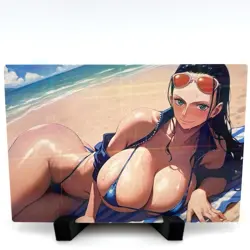 One Piece Nico Robin Sexy Bikini Anime Waifu Girl Doujin Goddess Story Art Card - Image 3