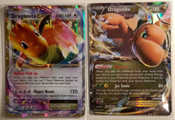 Lot of 2 Pokemon Dragonite Full Art Holo Cards - 2014 EX 74/111 & 2016 EX 72/108 - Image 1