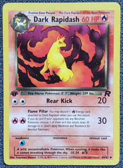1st Edition Dark Rapidash - Team Rocket - #44/82 - Vintage Pokemon Card 2000 - Image 1