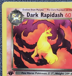 1st Edition Dark Rapidash - Team Rocket - #44/82 - Vintage Pokemon Card 2000 - Image 2