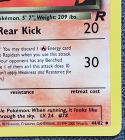 1st Edition Dark Rapidash - Team Rocket - #44/82 - Vintage Pokemon Card 2000 - Image 4