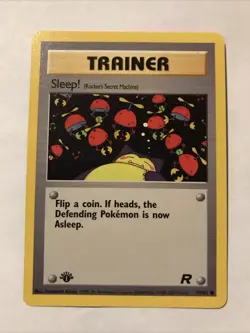 SLEEP! - 79/82 - 1st Edition Team Rocket - Common - Pokemon Card - NM - Image 1