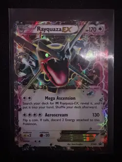 Pokemon Rayquaza EX XY69 Promo Holo Shiny Dragon Card XY TCG English - Image 1