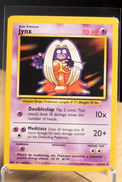 Jynx 31/102 Base Set Uncommon Pokemon Card NM - Image 1
