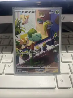 Pokemon TCG Bulbasaur Holo Card 143/142 Stellar Crown Illustration - Image 1