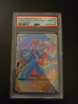 2025 GUNDAM CARD GAME JAPANESE #GD01-118 OVERFLOWING AFFECTION - Image 1