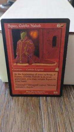 SQUEE, GOBLIN NABOB Magic the Gathering MTG 1999 Legend Trading Card 214/350 TCG - Image 1