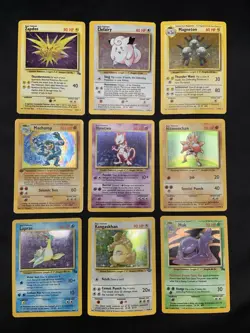 Vintage Pokemon Cards Holo Rare WOTC Lot - Base Set, Jungle, Fossil - Mewtwo HP - Image 1