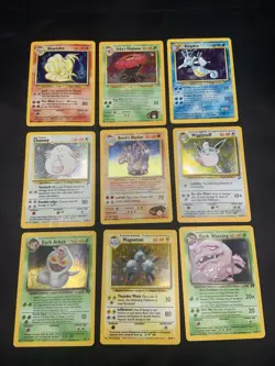 Vintage Pokemon Cards Holo Rare WOTC Lot Gym Heroes, Team Rocket, Base Set MP/HP - Image 1