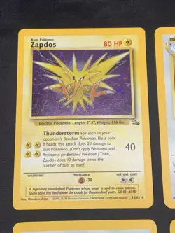 Vintage Holo Rare Pokemon Cards WOTC 1999/2000 Fossil, Jungle, Base Set 2 Raichu - Image 2