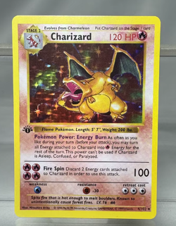 PKM Cards 1st Edition Charizard Blastoise Dragonite 1996 Base Set Single Foil Ca - Image 1