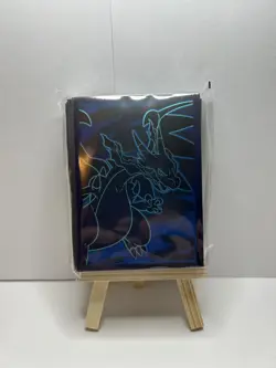 Mega Charizard X Card Sleeves Sealed 65x Pokemon Phantasmal Flames ETB New - Image 1
