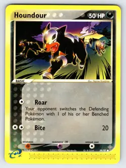Houndour 59/97 EX Dragon Pokemon Card Nintendo e-Series Non Holo Common - Nm/Vlp - Image 1