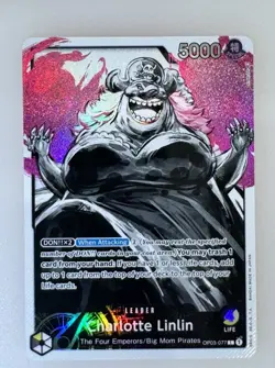 Charlotte Linlin Alternate Art Leader One Piece Card Game OP03-077 English - Image 1