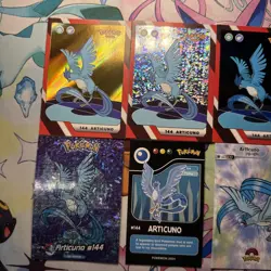 7 Holo Articuno Different Non-TCG Sets Pokemon Cards And Sticker Lot - Image 2