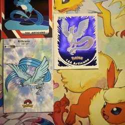 7 Holo Articuno Different Non-TCG Sets Pokemon Cards And Sticker Lot - Image 5