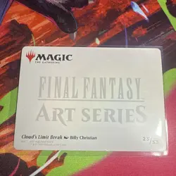 Cloud's Limit Break Art Card (Gold-Stamped Signature) Art Series: Final Fantasy - Image 2