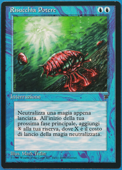 Mana Drain Legends (ITALIAN) NM Blue Uncommon MAGIC CARD (ID# 507808) ABUGames - Image 1